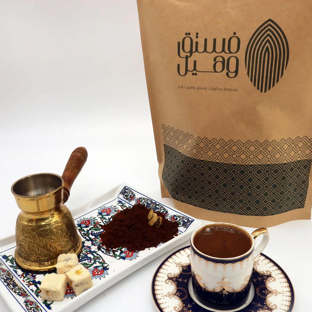 قهوة شامية وسط بالهيل