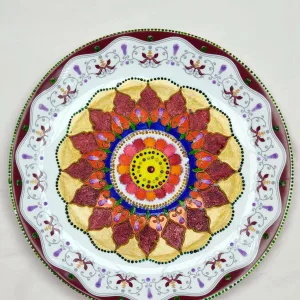 صحن زينة رسم يدوي