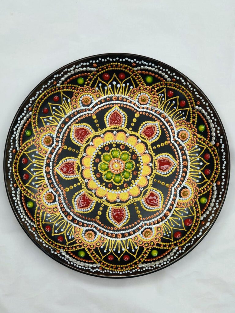 صحن زينة رسم يدوي